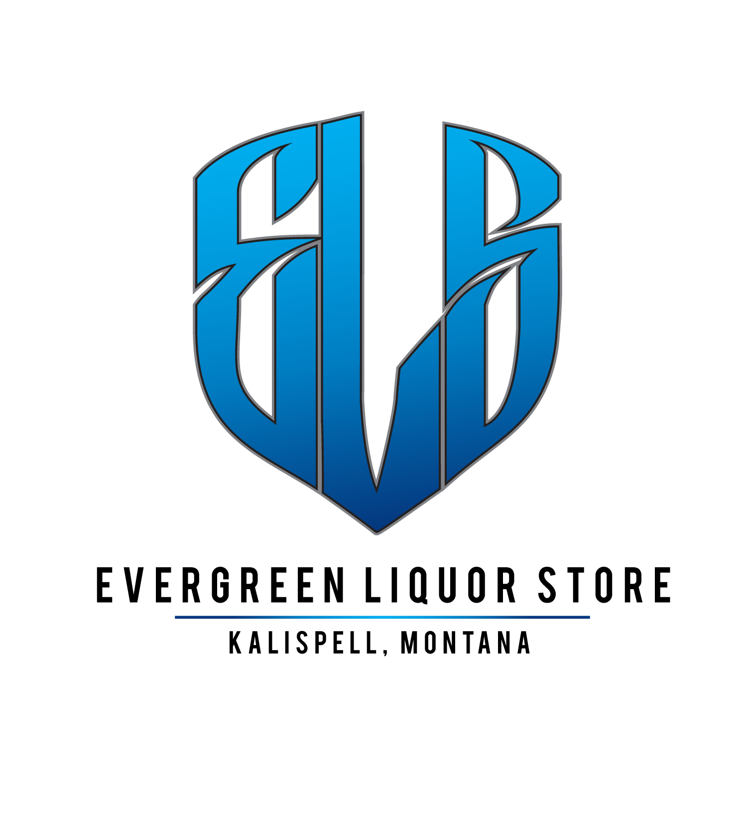 Evergreen Liquor Store Logo